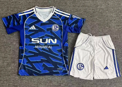 2025/2026 Schalke 04 Home Football Jersey 1:1 Quality Thai Kids Size