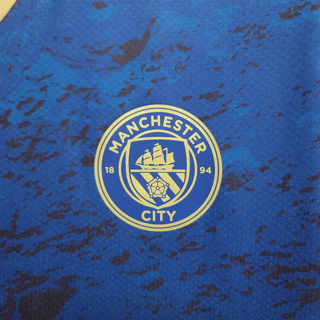 2023 Manchester City Chinese New Year Commemorative Edition Blue Football Shirt 1:1