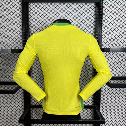 2025/2026 Long sleeves Player Version Brazil Home Football Jersey 1:1