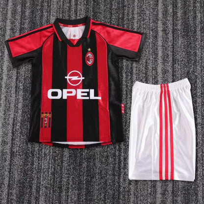 1998-1999 Retro AC Milan Home Football Shirt 1:1 Kids Size