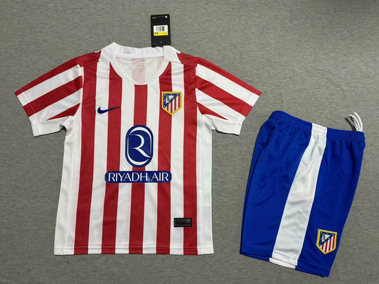 2025/2026 Atletico Madrid Home Football Jersey 1:1 Kids Size