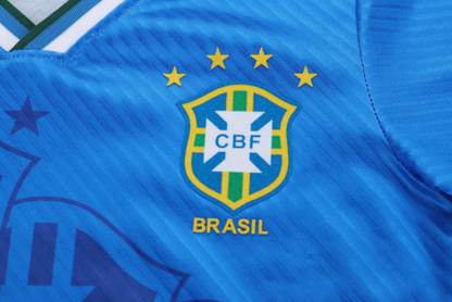 1996 Retro Brazil Away Football Jersey 1:1 Kids Size