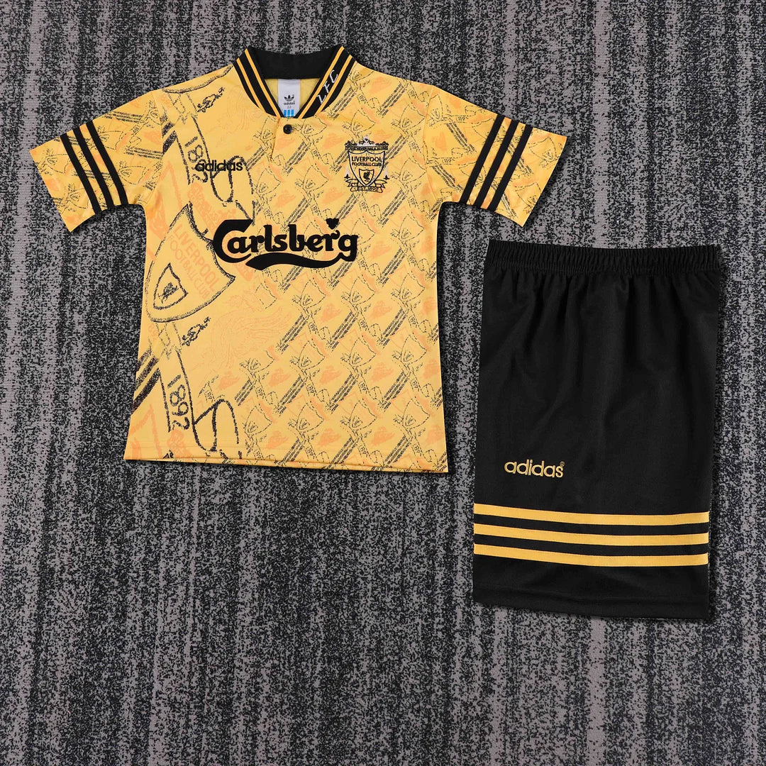 1994-1996 Retro Liverpool Third Away Football Jersey 1:1 Kids Size