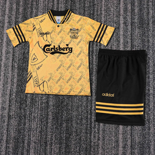 1994-1996 Retro Liverpool Third Away Football Jersey 1:1 Kids Size