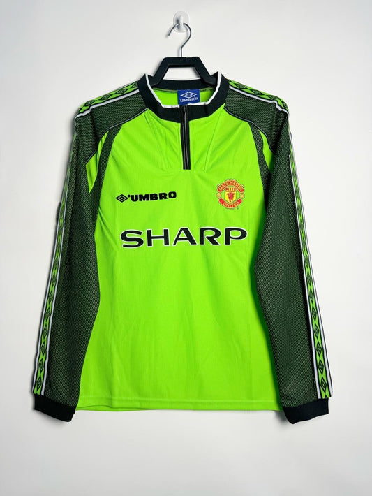 1998-1999 Retro Long Sleeve Manchester United Goalkeeper Football Shirt 1:1