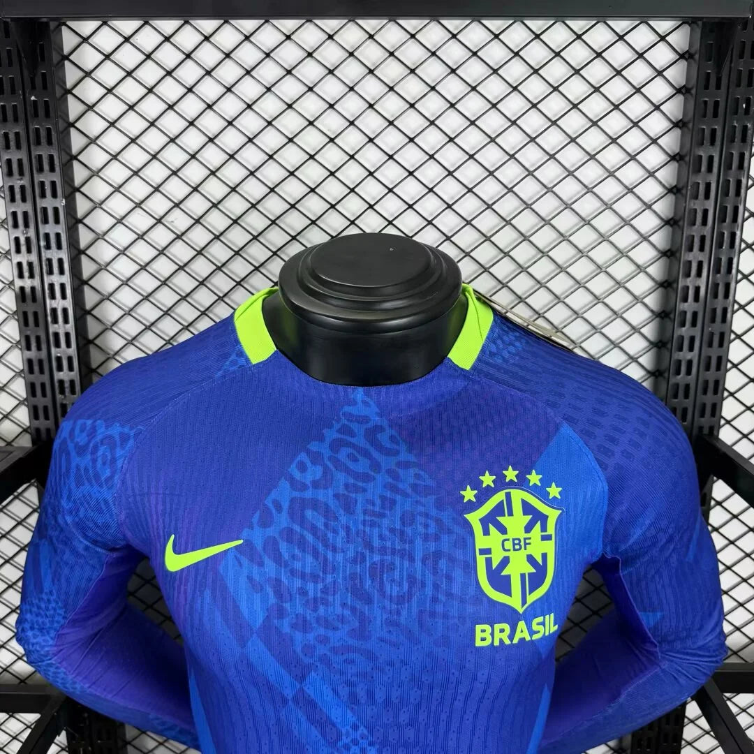 2025/2026 Long sleeves Player Version Brazil Away Football Jersey 1:1