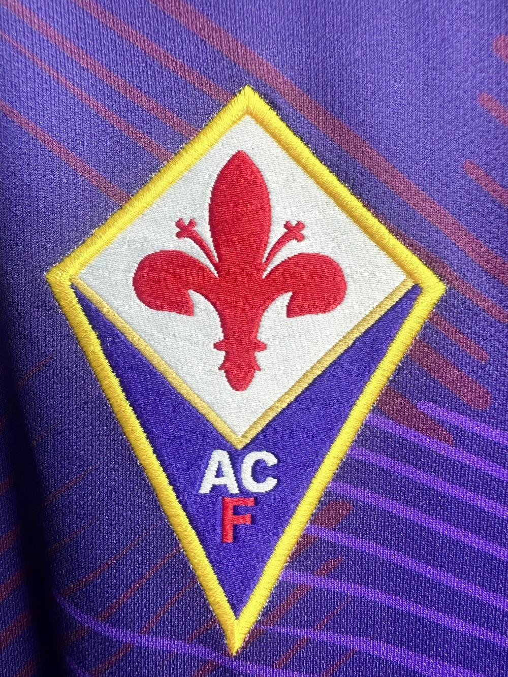1992/1993 Retro Long Sleeve Fiorentina Home Soccer Jersey 1:1
