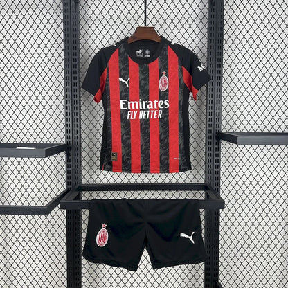2025/2026 AC Milan Home Football Shirt 1:1 Kids Size