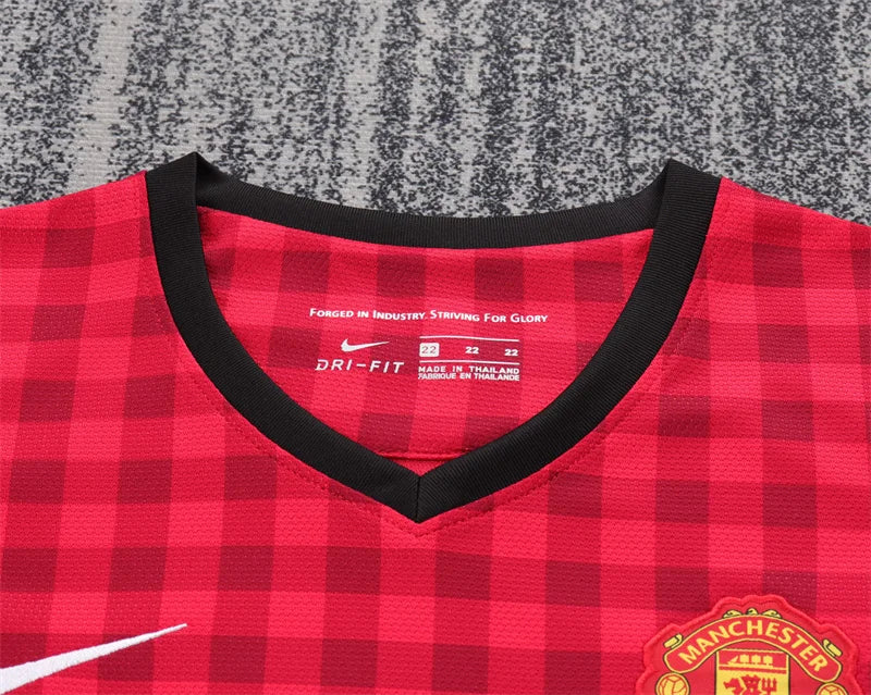 2012/2013 Retro Manchester United Home Football Shirt 1:1 Kids Size