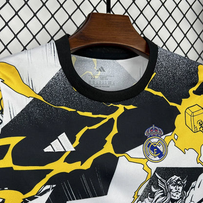 2025/2026 Real Madrid Collaboration With Marvel Football Shirt 1:1 Kids Size