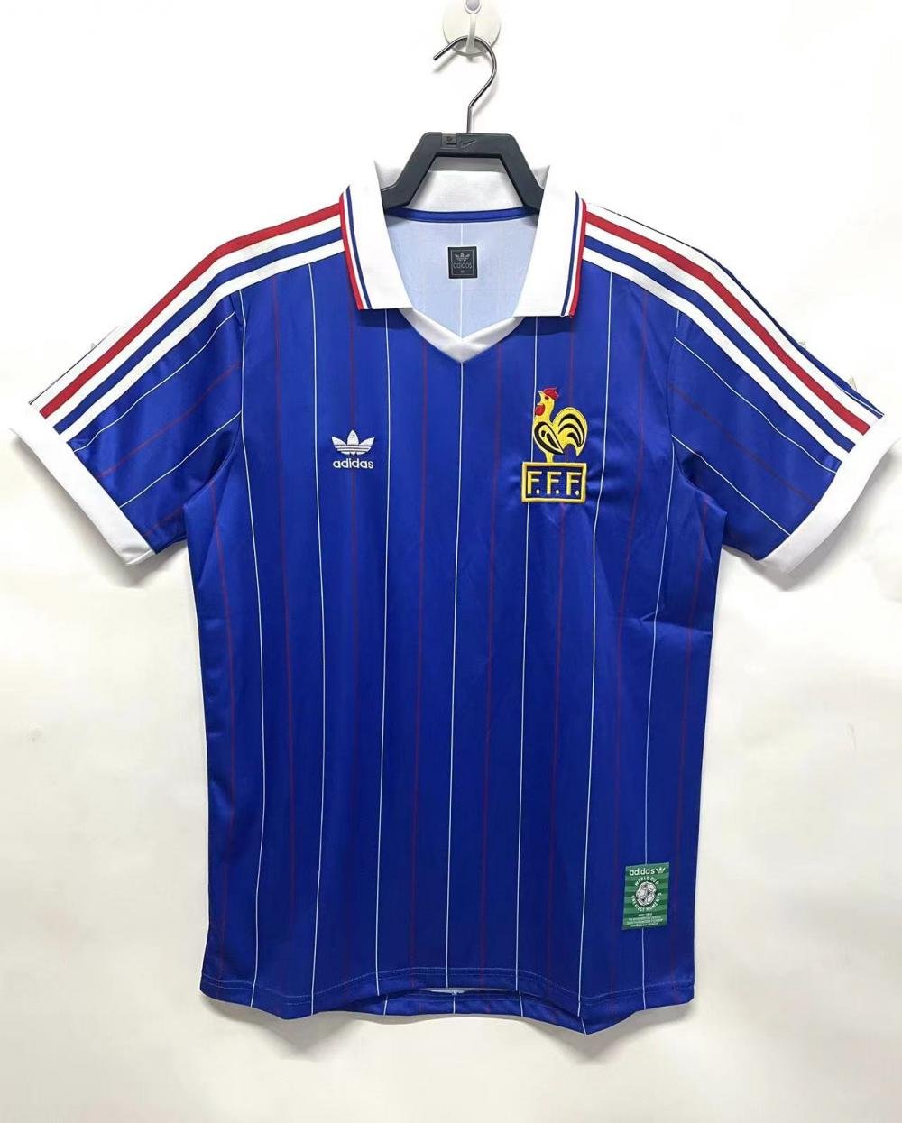 1982 Retro France Home Football Shirt 1:1