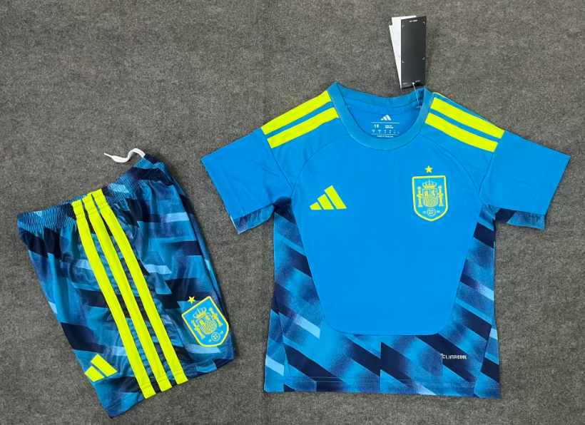 2026 Spain Goalkeeper Football Shirt 1:1 Kids Size