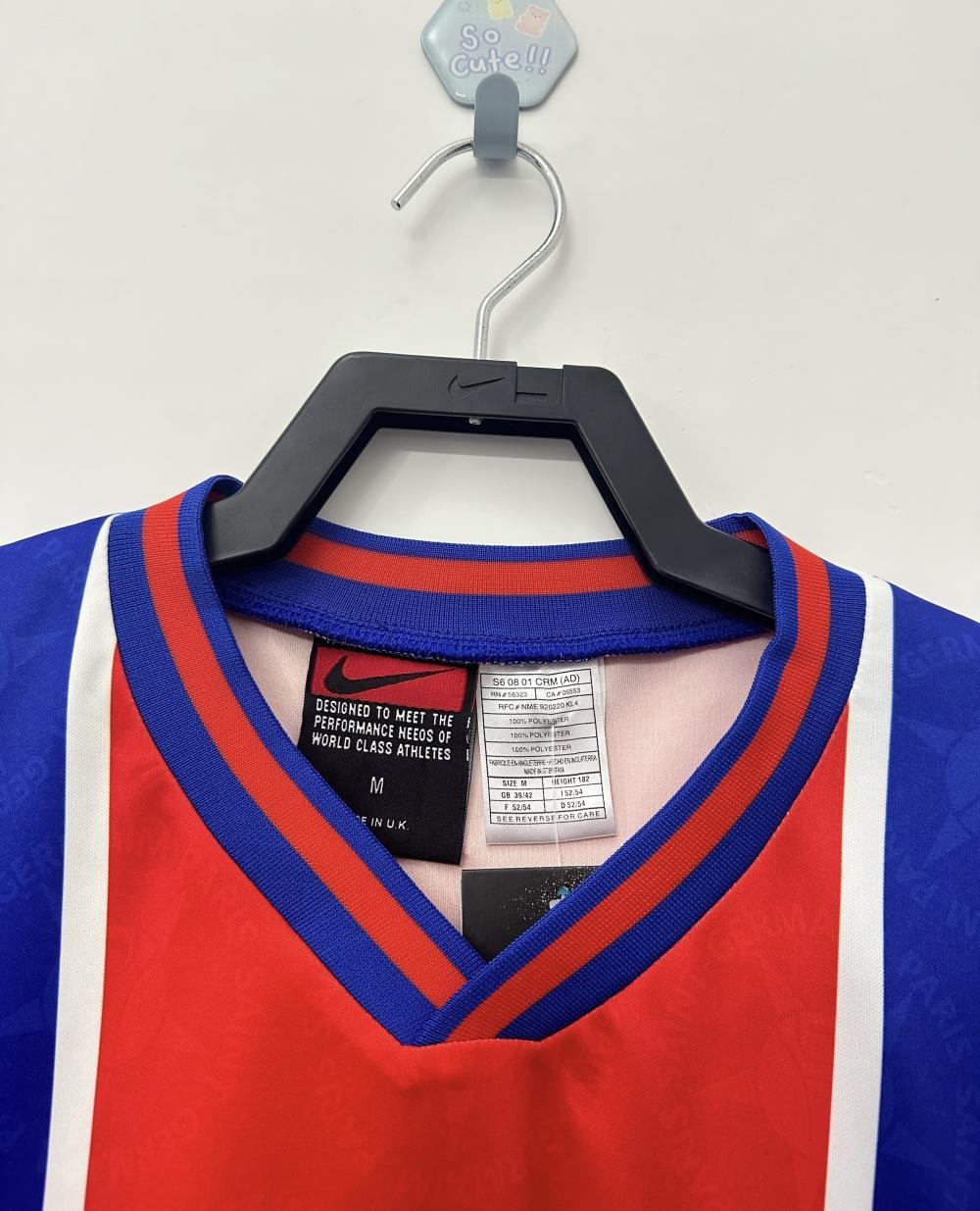 1995/1996 Retro Psg Paris Saint-Germain Home Football Shirt 1:1