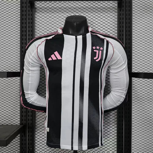 2025/2026 Long Sleeve Player Version Juventus Home Football Shirt 1:1