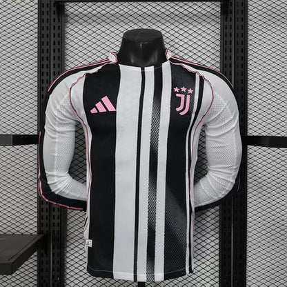2025/2026 Long Sleeve Player Version Juventus Home Football Shirt 1:1