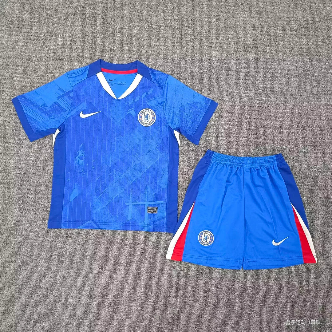2025/2026 Chelsea Home Football Jersey 1:1 Kids Size