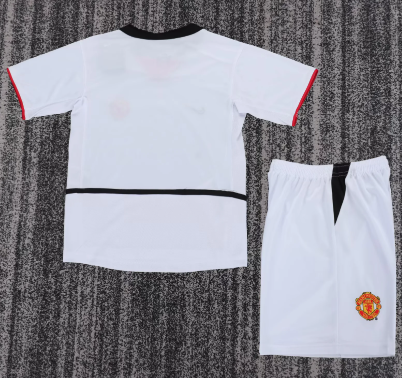 2002/2003 Retro Manchester United Away Football Jersey 1:1 Kids Size