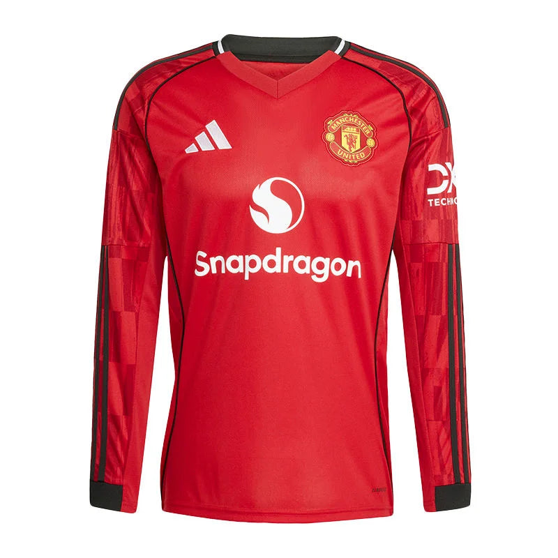 2025/2026 Long Sleeve Manchester United Home Football Shirt 1:1