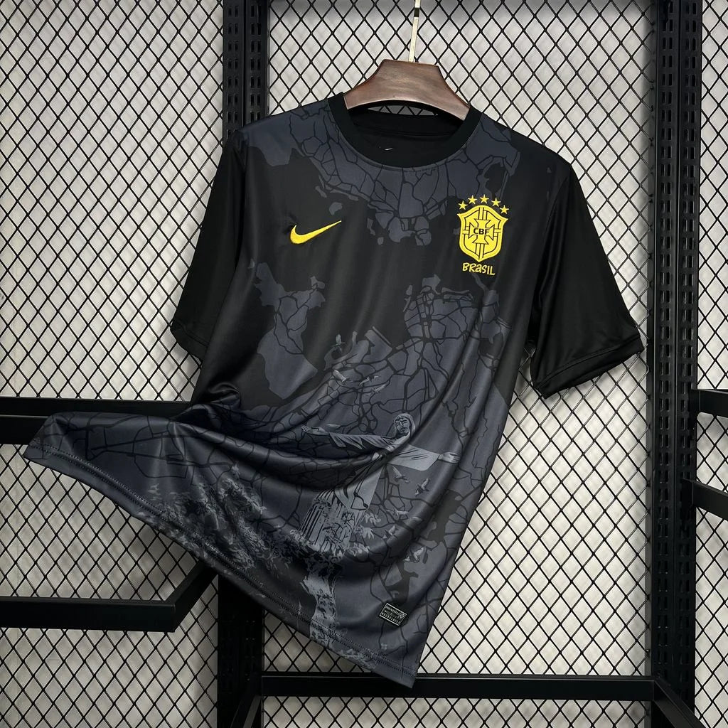 2024/2025 Brazil Special Edition Jesus Black Soccer Jersey 1:1