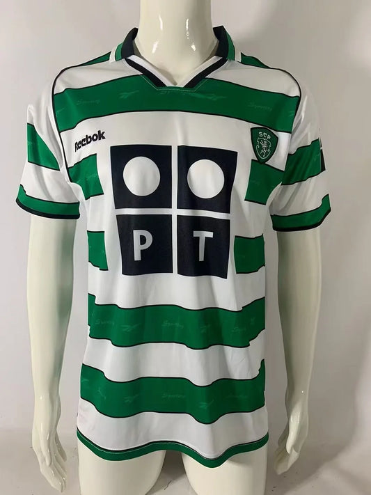 2001-2002 Retro Sporting Lisbon Home Football Shirt 1:1
