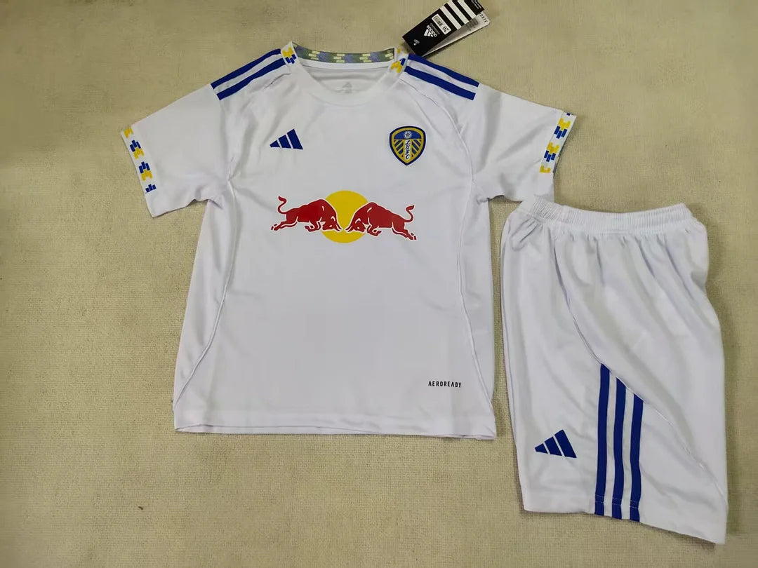 2025/2026 Leeds United Home Football Jersey Shirt 1:1 Kids Size