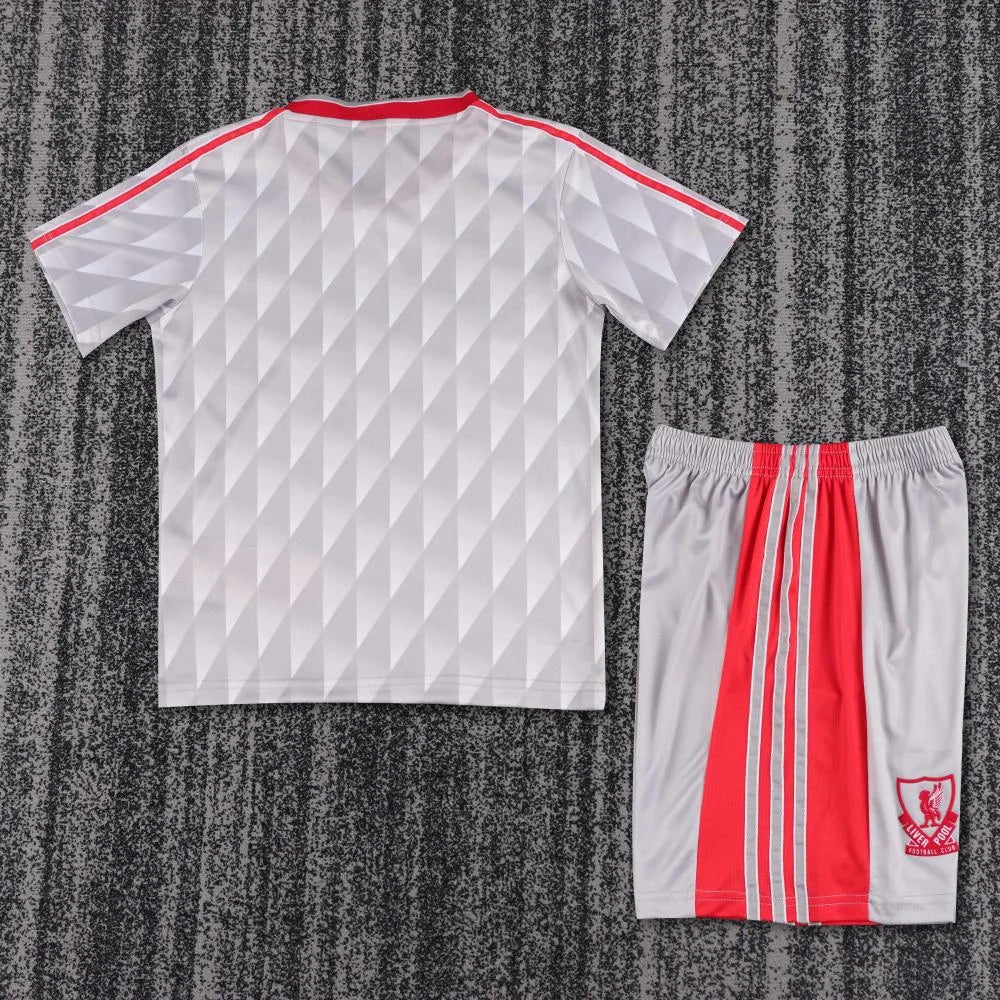 1989-1991 Retro Liverpool Away Football Jersey 1:1 Kids Size