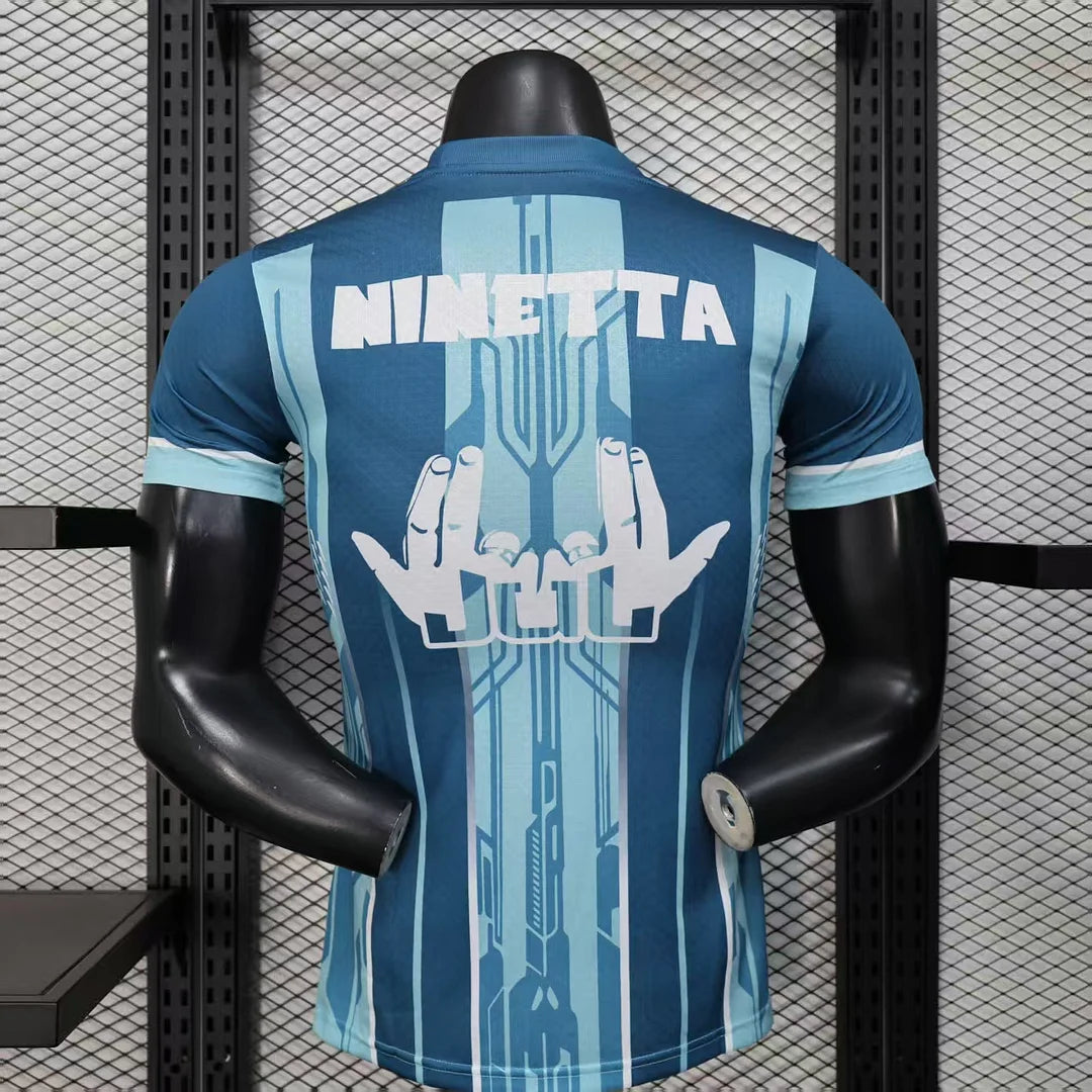 2025/2026 Player Version Olympique de Marseille Special Edition Upper Blue Football Jersey 1:1