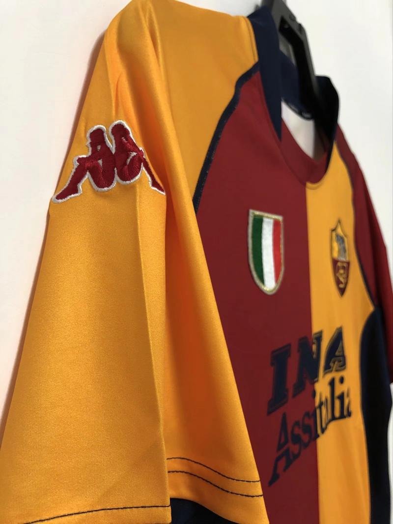 2000-2001 Retro Roma Home Soccer Jersey 1:1