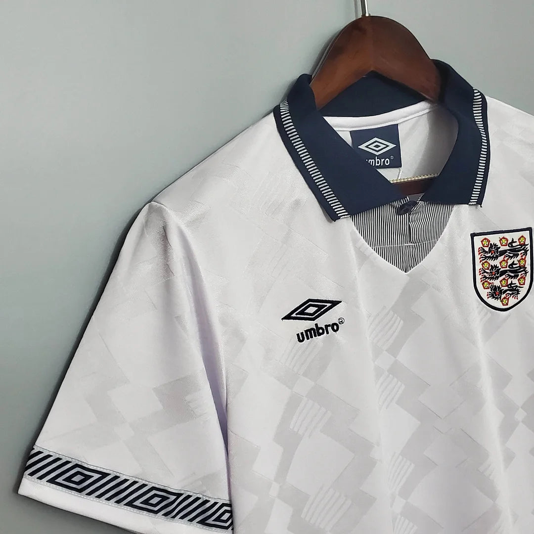 1990 Retro England Home Soccer Jersey 1:1