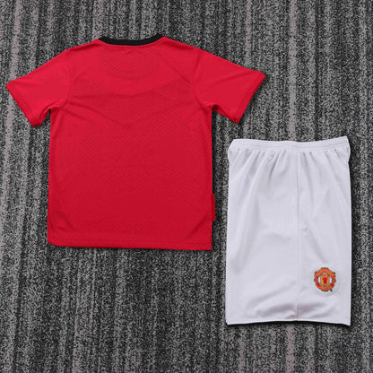 2009-2010 Retro Manchester United Home Football Shirt 1:1 Kids Size