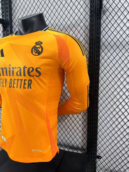 2024/2025 Player Version Real Madrid Away Long Sleeve Jersey 1:1