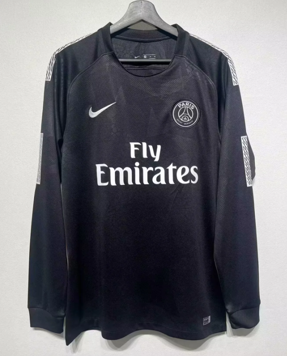 2017/2018 Long Sleeve Retro Paris Saint-Germain Third Away Football Jersey 1:1