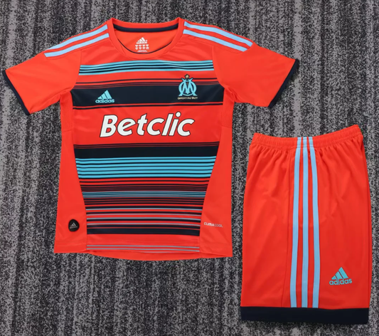 2011-2012 Retro Olympique de Marseille Third Away Football Jersey 1:1 Kids Size