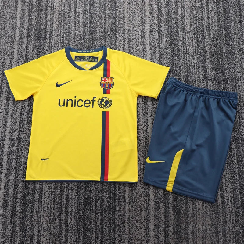 2008/2009 Retro Barcelona Away Football Shirt 1:1 Kids Size