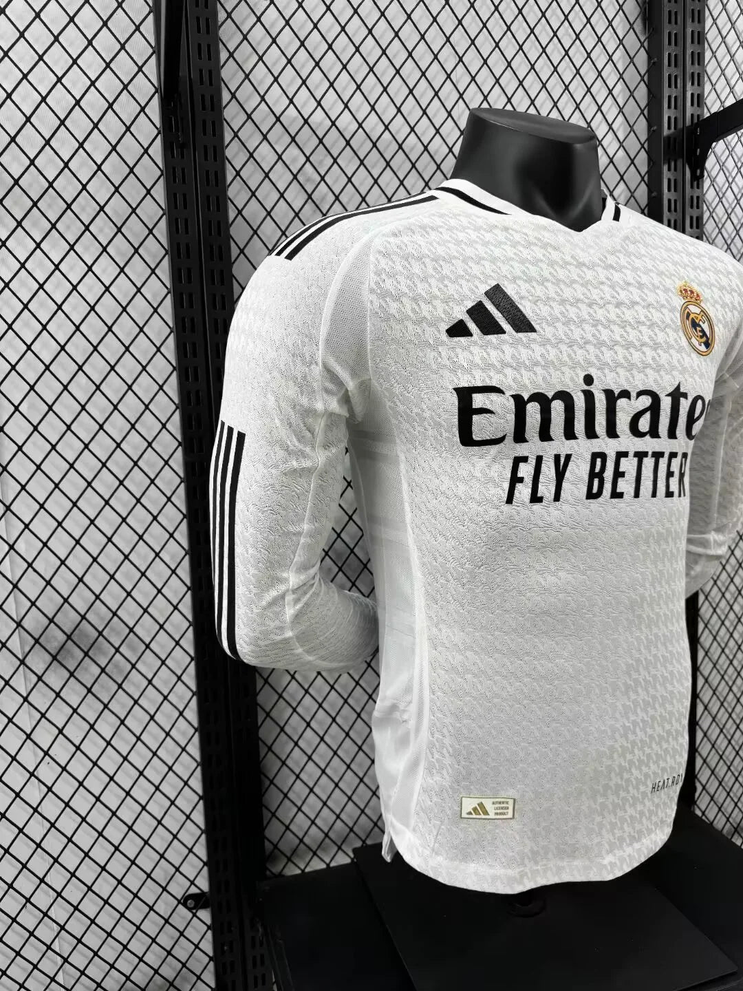 2024/2025 Player Version Real Madrid Home Long Sleeve Jersey 1:1