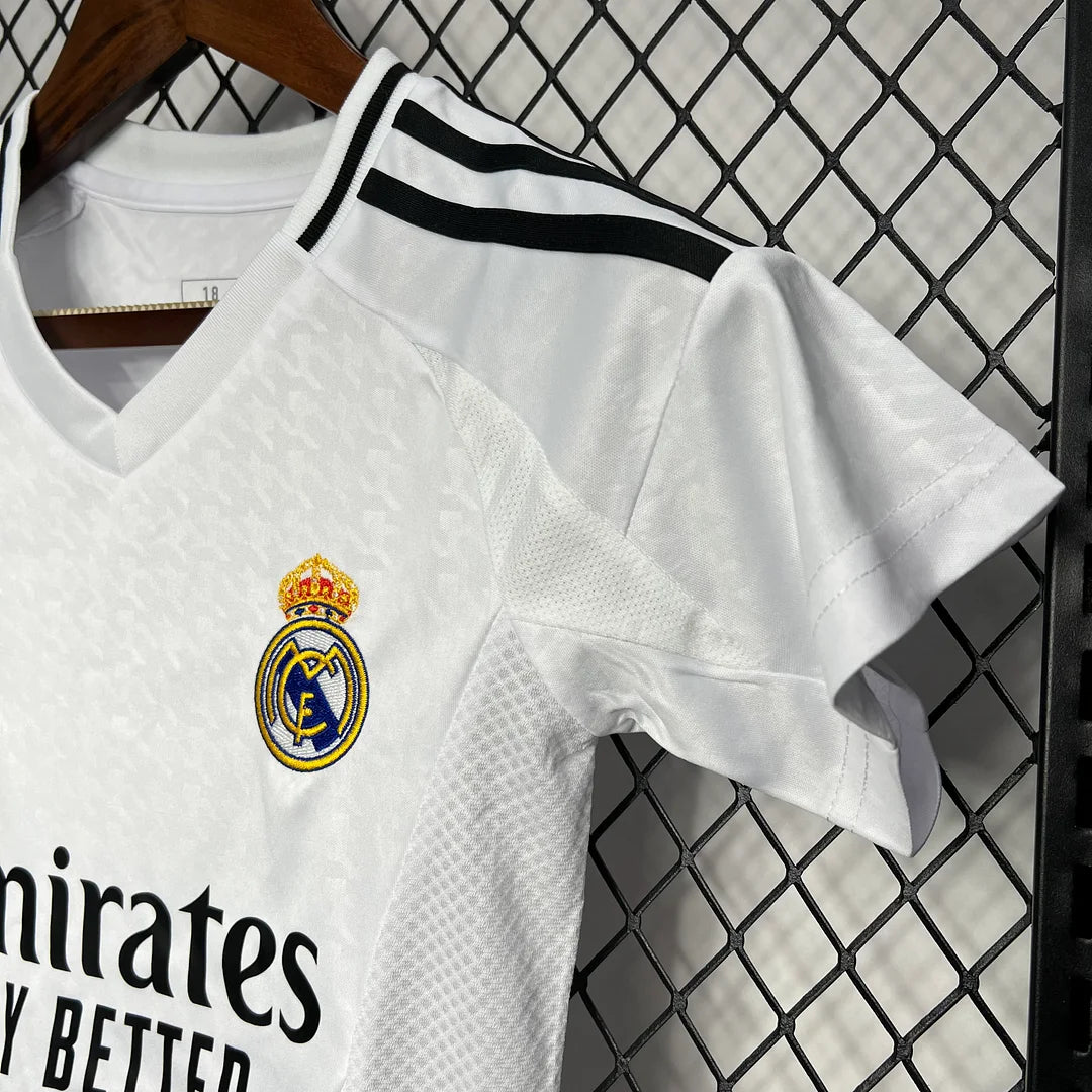 2024/2025 Real Madrid Home Football Shirt 1:1 Kids Size