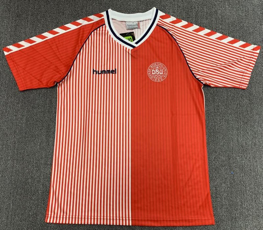 1986 Retro Denmark National Team Home Football Shirt 1:1