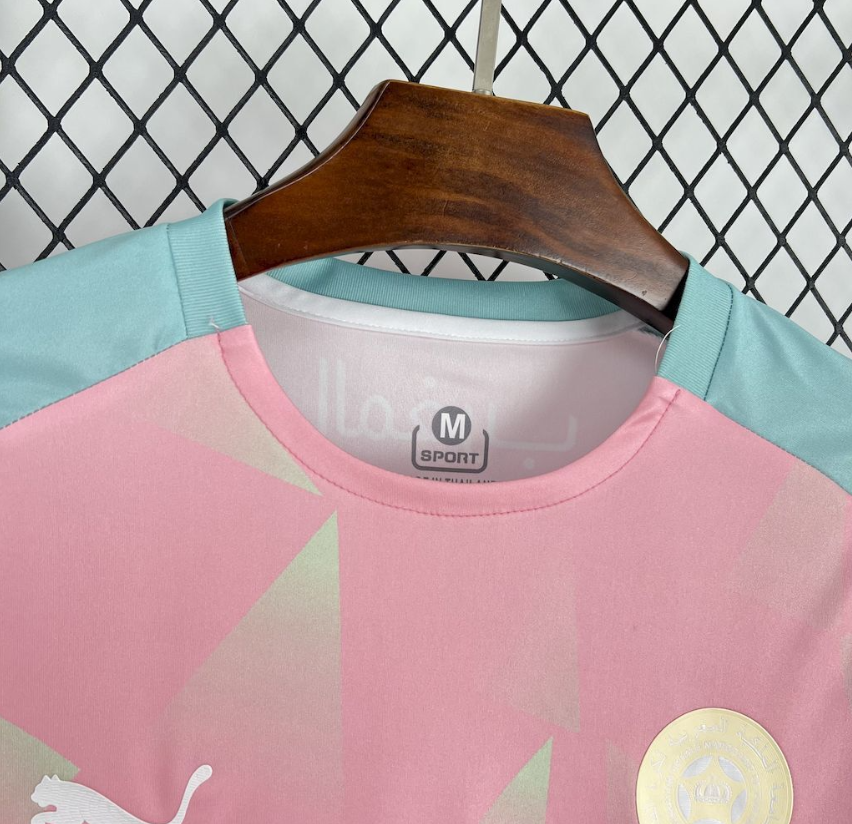 2025/2026 Morocco National Team Special Edition Pink And Green Football Jersey 1:1