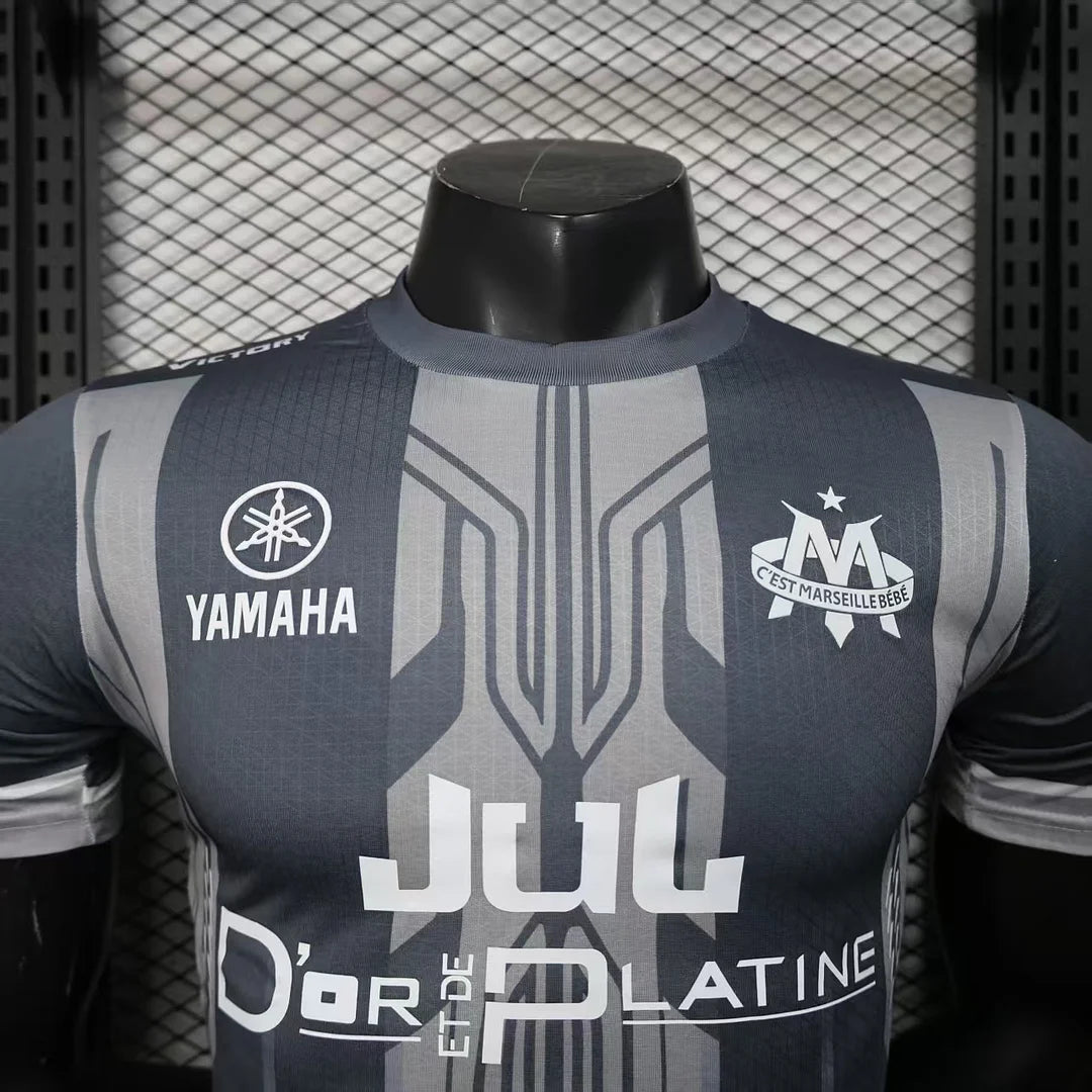 2025/2026 Player Version Olympique de Marseille Special Edition Grey Football Jersey 1:1