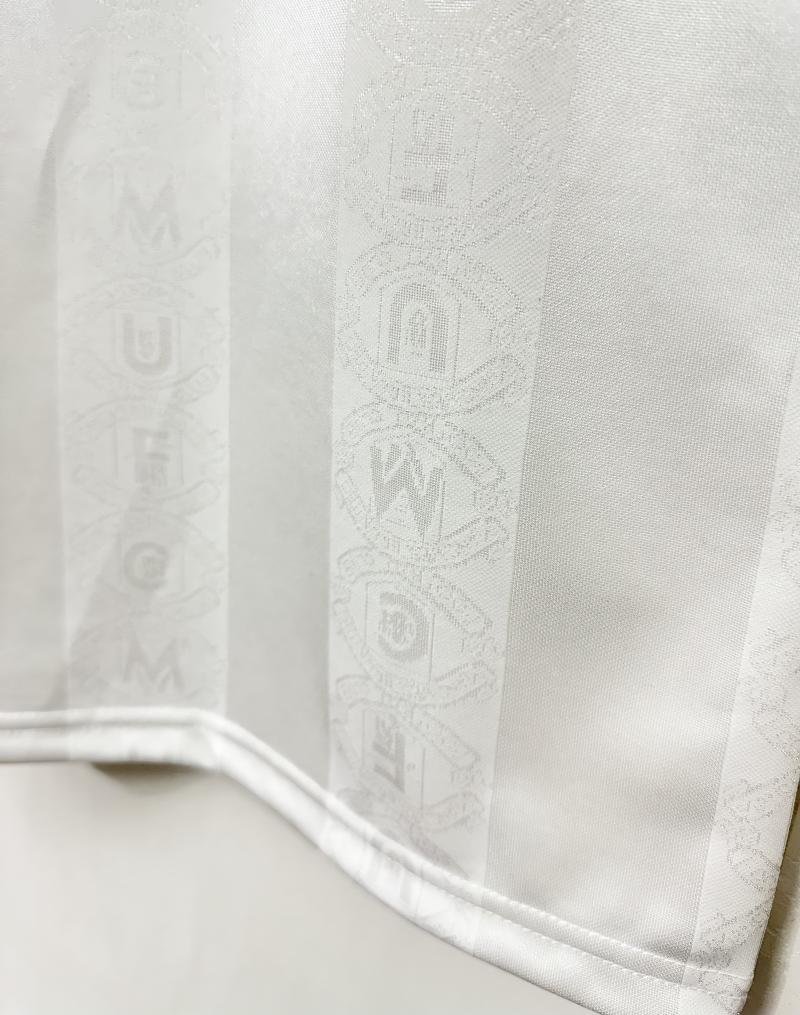 1998/1999 Retro Manchester United Away White Football Shirt 1:1