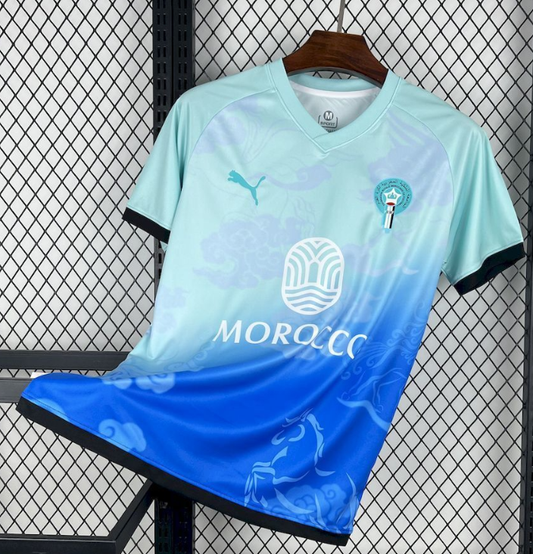 2025/2026 Morocco National Team Special Edition Blue And Green Football Jersey 1:1