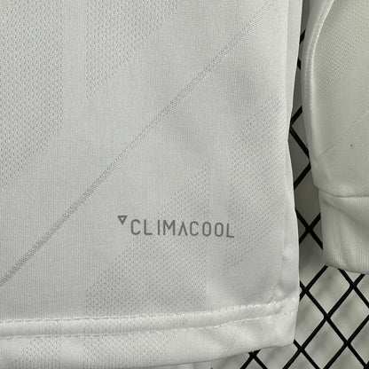 2017/2018 Retro Long Sleeve Real Madrid Home Football Shirt 1:1 Kids Size