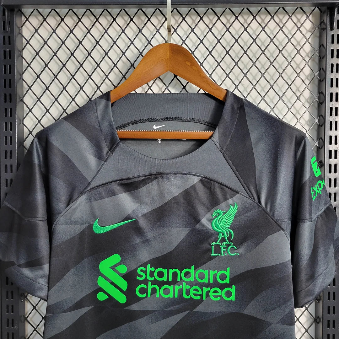 2023/2024 Liverpool Goalkeeper Black Soccer Jersey 1:1