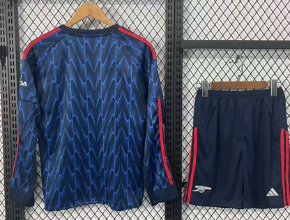 2025/2026 Long Sleeves Arsenal Away Football Shirt 1:1 Kids Size