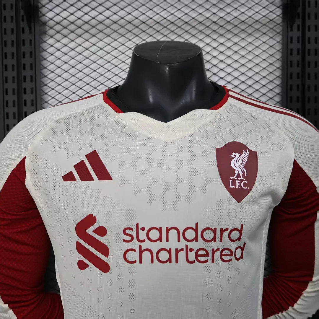 2025/2026 Long Sleeve Player Version Liverpool Away Football Shirt 1:1