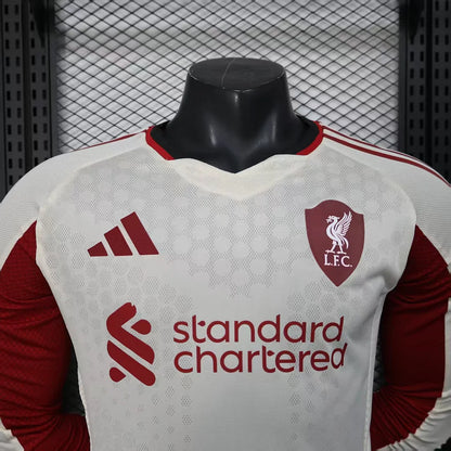 2025/2026 Long Sleeve Player Version Liverpool Away Football Shirt 1:1