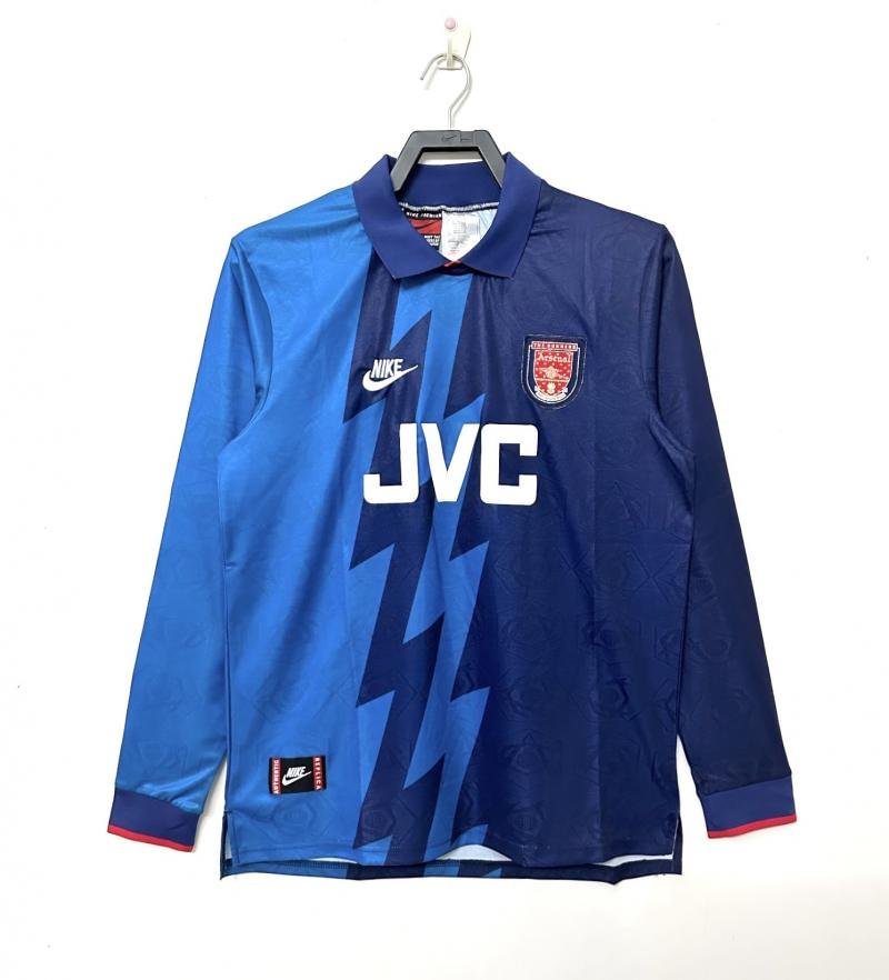 1995-1996 Retro Long Sleeve Arsenal Away Football Shirt 1:1