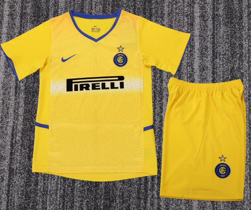 2002/2003 Retro Inter Milan Third Away Football Jersey 1:1 Kids Size