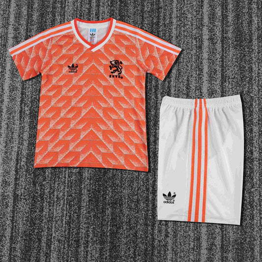 1988 Retro Netherlands Home Football Shirt 1:1 Kids Size