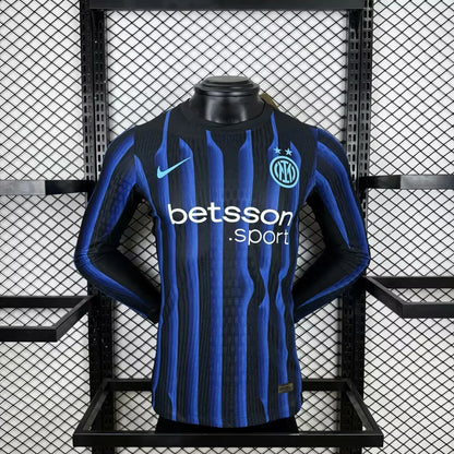 2025/2026 Long Sleeves Inter Milan Home Player Version Football Jersey1:1 Quality Thai